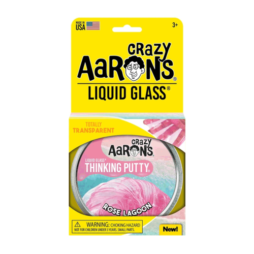Crazy Aaron's Putty World THINKING PUTTY - LIQUID GLASS - ROSE LAGOON Crazy Aaron's Putty World THINKING PUTTY - LIQUID GLASS - ROSE LAGOON