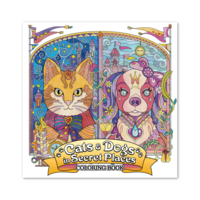 COLORING BOOK CATS & DOGS IN SECRET PLACES
