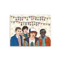 STRANGER THINGS BIRTHDAY CARD