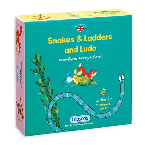 Gibsons SNAKES & LADDERS AND LUDO Gibsons SNAKES & LADDERS AND LUDO