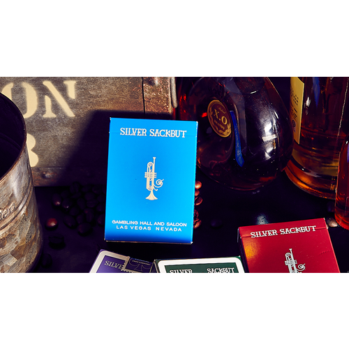 Magic Square Company SILVER SACKBUT BLUE PLAYING CARDS Magic Square Company SILVER SACKBUT BLUE PLAYING CARDS