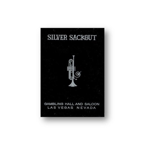 Magic Square Company SILVER SACKBUT BLACK PLAYING CARDS