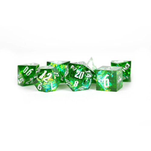 Metallic Dice Games DICE SET 7: SHARP ELVEN PYRE Metallic Dice Games DICE SET 7: SHARP ELVEN PYRE