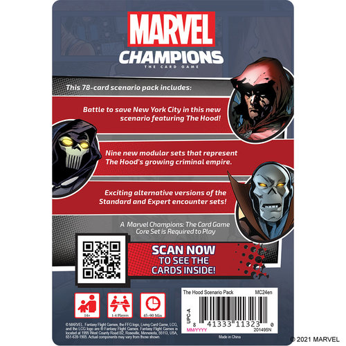 Fantasy Flight Games MARVEL CHAMPIONS LCG: THE HOOD SCENARIO PACK