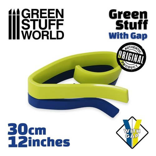 Green Stuff World GREEN STUFF TAPE WITH GAP (12in) Green Stuff World GREEN STUFF TAPE WITH GAP (12in)
