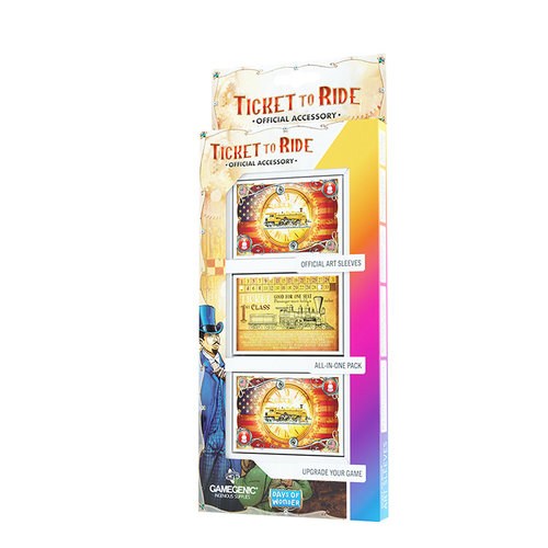 GAMEGENIC DECK PROTECTOR: TICKET TO RIDE ART SLEEVES (100+) GAMEGENIC DECK PROTECTOR: TICKET TO RIDE ART SLEEVES (100+)