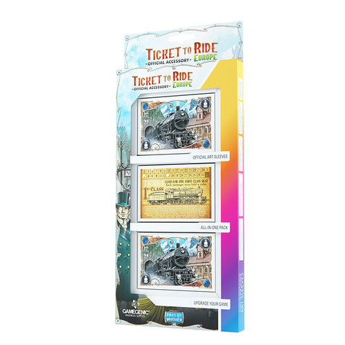 GAMEGENIC DECK PROTECTOR: TICKET TO RIDE EUROPE ART SLEEVES (100+) GAMEGENIC DECK PROTECTOR: TICKET TO RIDE EUROPE ART SLEEVES (100+)
