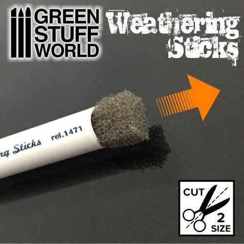 Green Stuff World WEATHERING BRUSHES 15mm (2pc)