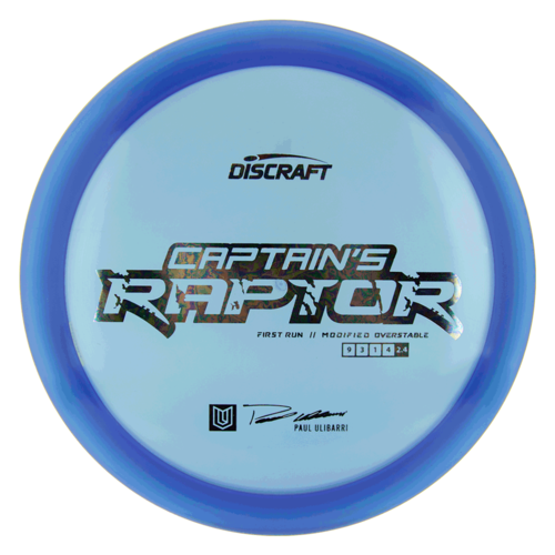 Discraft CAPTAIN'S RAPTOR Z SPECIAL BLEND PAUL ULIBARRI 2021 Distance Driver