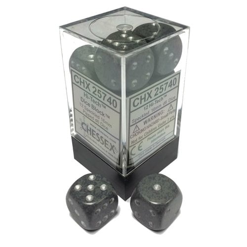 Chessex DICE SET 16mm SPECKLED HI-TECH