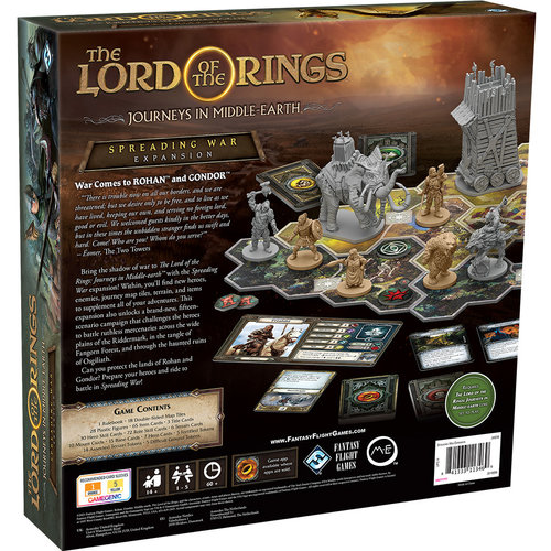 Fantasy Flight Games LORD OF THE RINGS JOURNEYS IN MIDDLE-EARTH: SPREADING WAR