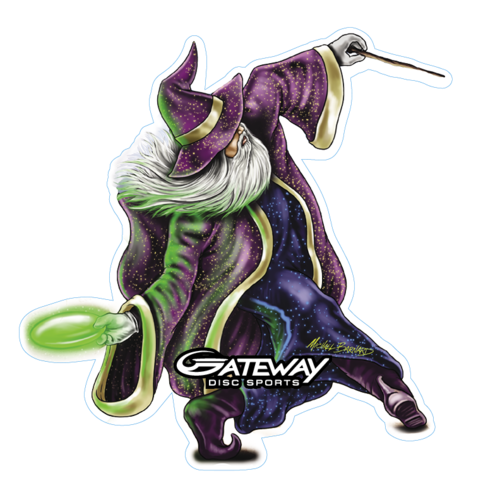 Gateway Disc Sports DISC GOLF WIZARD #1 STICKER Gateway Disc Sports DISC GOLF WIZARD #1 STICKER