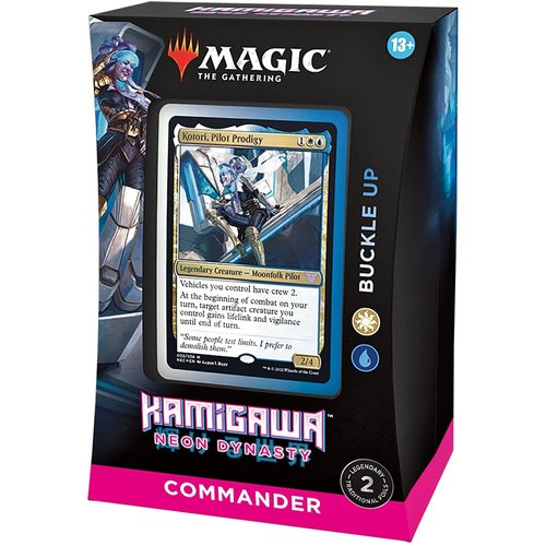 Wizards of the Coast MTG: KAMIGAWA - NEON DYNASTY - COMMANDER DECK-BUCKLE UP Wizards of the Coast MTG: KAMIGAWA - NEON DYNASTY - COMMANDER DECK-BUCKLE UP