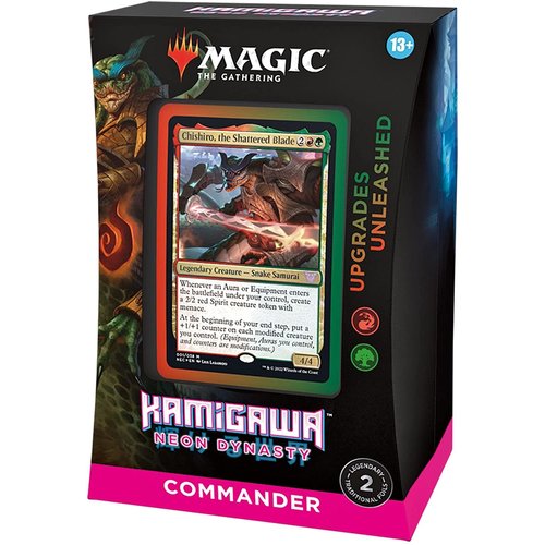 Wizards of the Coast MTG: KAMIGAWA - NEON DYNASTY - COMMANDER DECK-UPGRADES UNLEASHED Wizards of the Coast MTG: KAMIGAWA - NEON DYNASTY - COMMANDER DECK-UPGRADES UNLEASHED