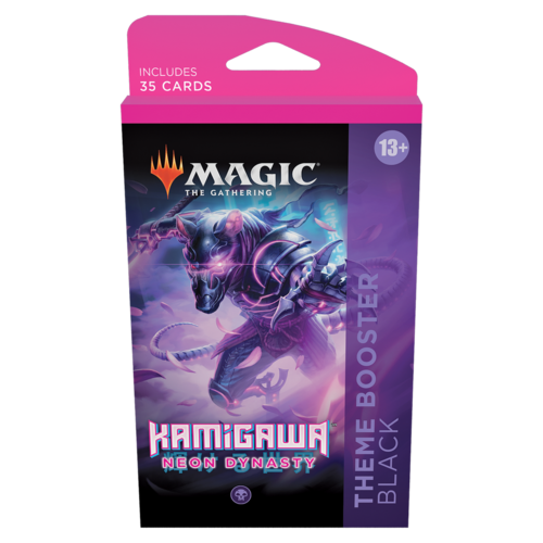 Wizards of the Coast MTG: KAMIGAWA - NEON DYNASTY - THEME BOOSTER BLACK Wizards of the Coast MTG: KAMIGAWA - NEON DYNASTY - THEME BOOSTER BLACK