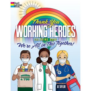 Dover Publications COLORING BOOK THANK YOU WORKING HEROES