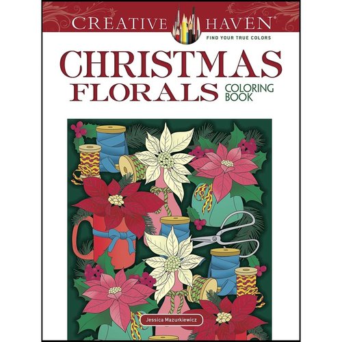 DOVER PUBLICATIONS COLORING BOOK CHRISTMAS FLORALS