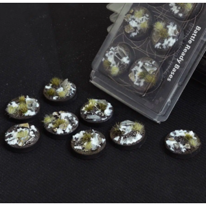 Gamers Grass SCENIC BASES: WINTER - ROUND 32mm (8)