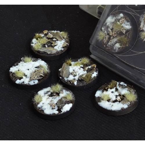 Gamers Grass SCENIC BASES: WINTER - ROUND 40mm (5) Gamers Grass SCENIC BASES: WINTER - ROUND 40mm (5)