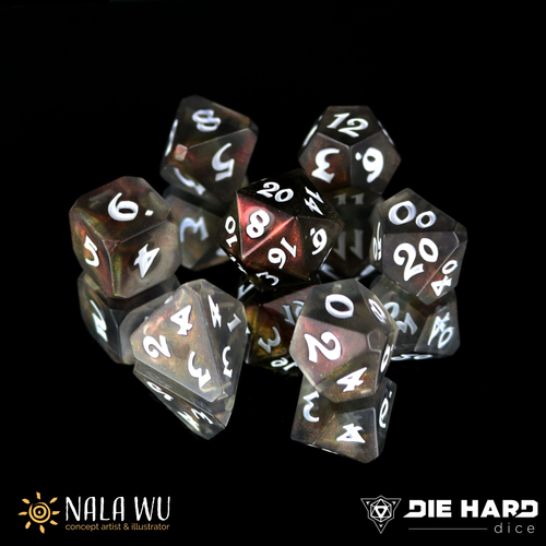 Die Hard Dice AVALORE DICE SET 7 EMBERSOUL POOL Die Hard Dice AVALORE DICE SET 7 EMBERSOUL POOL