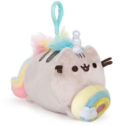 Gund PUSHEENICORN DONUT LOG 5" CLIP/KEYCHAIN Gund PUSHEENICORN DONUT LOG 5" CLIP/KEYCHAIN