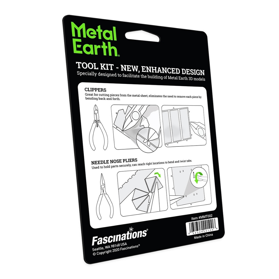 Metal Earth 3 Piece Medium Carbon Tool Kit for Metal Earth & ICONX Models