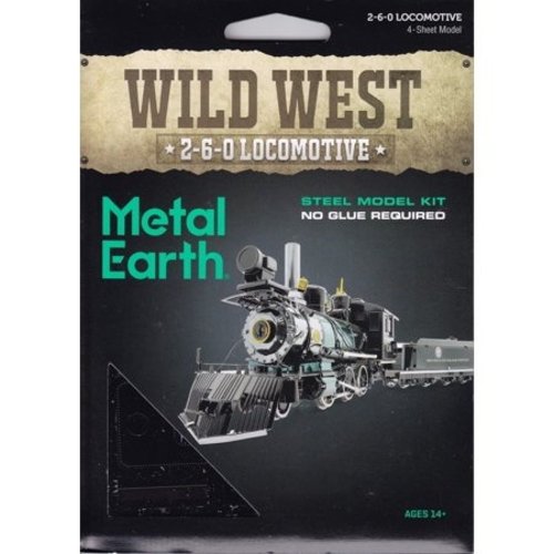 Metal Earth 3D METAL EARTH WILD WEST 2-6-0 LOCOMOTIVE Metal Earth 3D METAL EARTH WILD WEST 2-6-0 LOCOMOTIVE