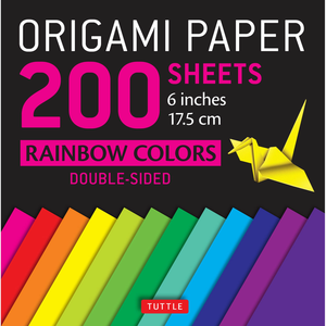 Tuttle Publishing ORIGAMI PAPER RAINBOW COLORS 6" (200)