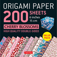 ORIGAMI PAPER CHERRY BLOSSOMS 6" (200)