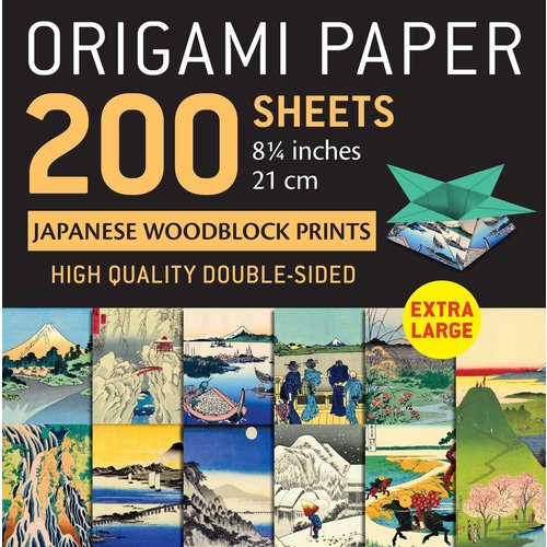 Tuttle Publishing ORIGAMI PAPER WOODBLOCK 8.25" (200)