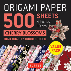 Tuttle Publishing ORIGAMI PAPER CHERRY BLOSSOMS 4" (500)