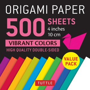 Tuttle Publishing ORIGAMI PAPER VIBRANT 4" (500)