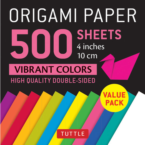 Tuttle Publishing ORIGAMI PAPER VIBRANT 4" (500)