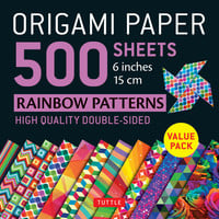 ORIGAMI PAPER RAINBOW PATTERNS 6" (500)