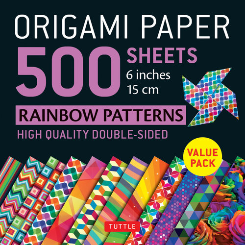 Tuttle Publishing ORIGAMI PAPER RAINBOW PATTERNS 6" (500)