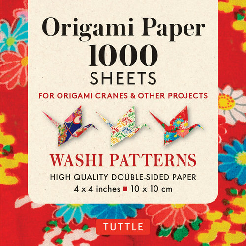 Tuttle Publishing ORIGAMI PAPER WASHI PATTERNS 4" (1000)