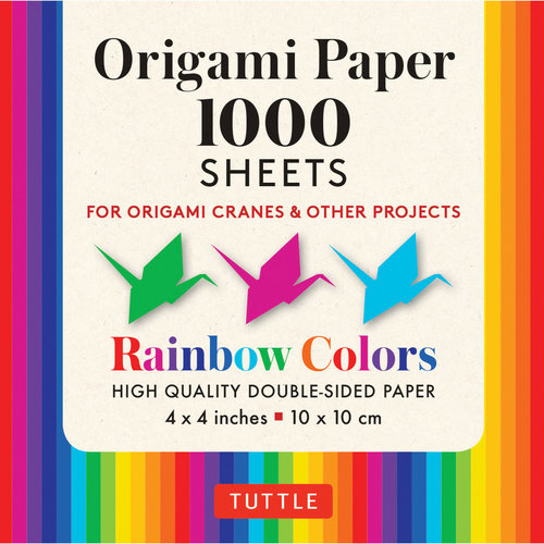 Tuttle Publishing ORIGAMI PAPER RAINBOW COLORS 4" (1000) Tuttle Publishing ORIGAMI PAPER RAINBOW COLORS 4" (1000)