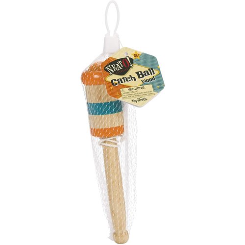 Toysmith WOODEN CATCH BALL Toysmith WOODEN CATCH BALL