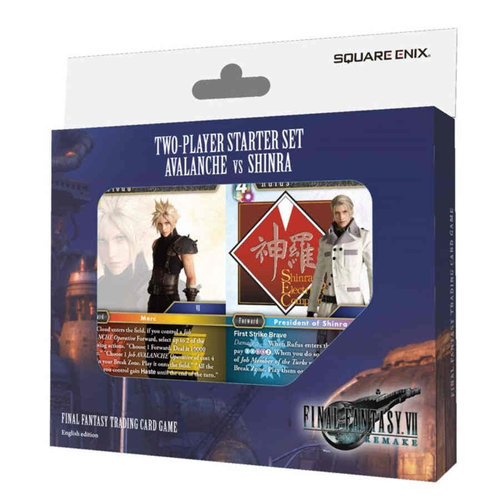 Square Enix FINAL FANTASY TCG: TWO PLAYER STARTER SET DISPLAY: FINAL FANTASY VII REMAKE: AVALANCHE VS SHINRA Square Enix FINAL FANTASY TCG: TWO PLAYER STARTER SET DISPLAY: FINAL FANTASY VII REMAKE: AVALANCHE VS SHINRA