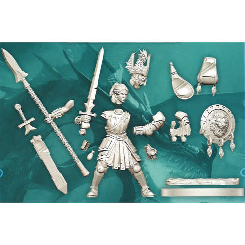 Wizkids MINIS: D&D: FRAMEWORKS HUMAN FIGHTER FEMALE