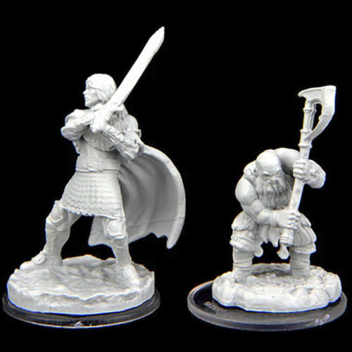 Wizkids CRITICAL ROLE: UNPAINTED MINIATURES: W02 WESTRUUN MILITIA SWORDSMAN & KRAGHAMMER AXEMAN