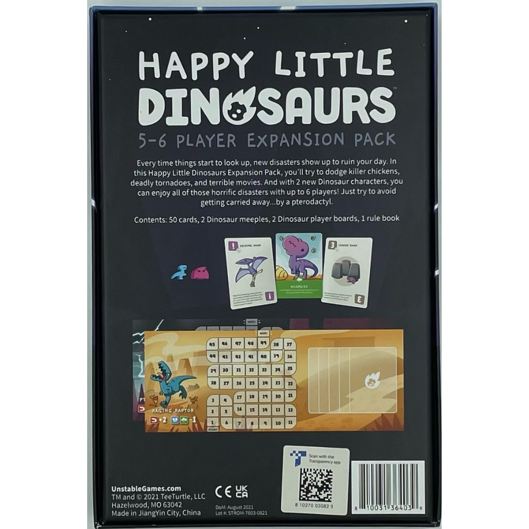 HAPPY LITTLE DINOSAURS: 5-6 PLAYER EXPANSION - Games of Berkeley