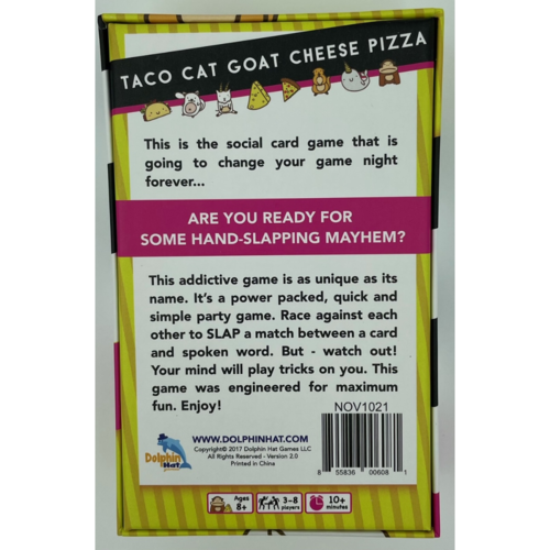 Dolphin Hat Games TACO CAT GOAT CHEESE PIZZA