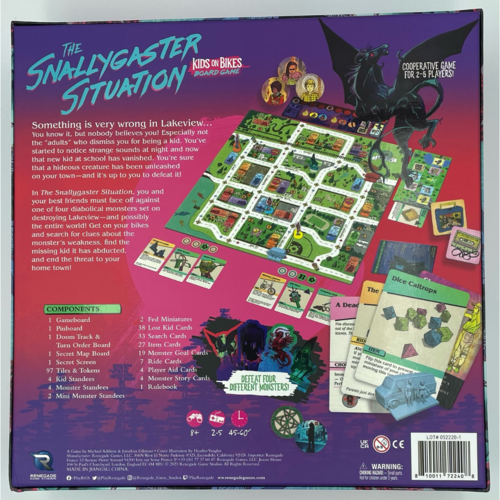 Renegade Games Studios THE SNALLYGASTER SITUATION: A KIDS ON BIKES BOARD GAME