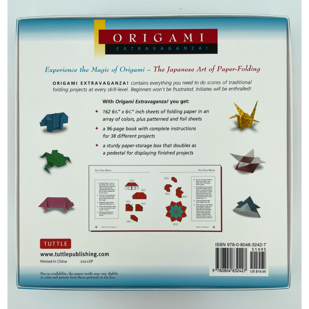 Origami Extravaganza! Folding Paper, a Book, and a Box: Origami Kit Includes Origami Book, 38 Fun Projects and 162 High-Quality Origami Papers: Great for Both Kids and Adults [Book]