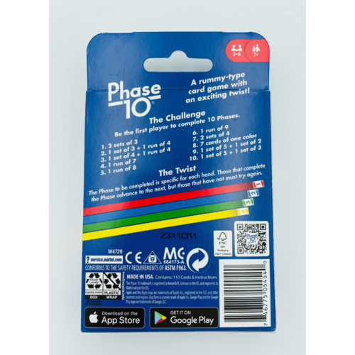 Mattel PHASE 10 CARD GAME