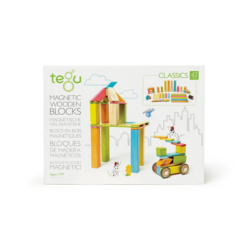 Tegu (faire.com) 42 PIECE MAGNETIC WOODEN BLOCK SET