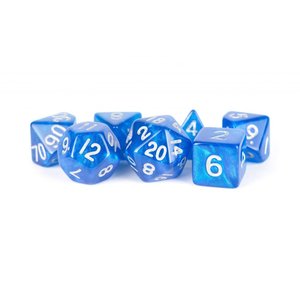 Metallic Dice Games DICE SET 7: STARDUST - BLUE