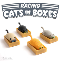 BIN-RACING CATS IN BOXES