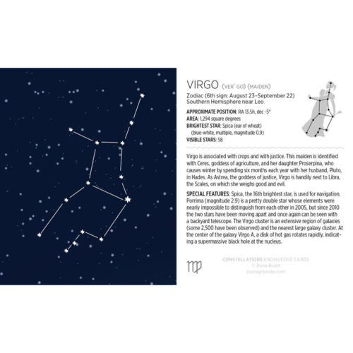 Pomegranate KNOWLEDGE CARDS: CONSTELLATIONS